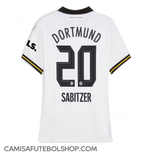 Camisa de time de futebol Borussia Dortmund Marcel Sabitzer #20 Replicas 3º Equipamento Feminina 2024-25 Manga Curta